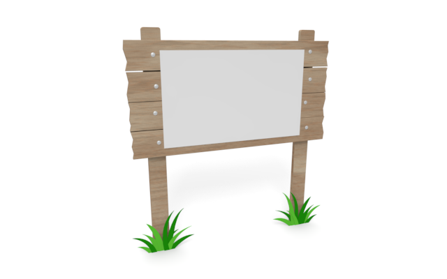 立て看板 1：イラスト無料