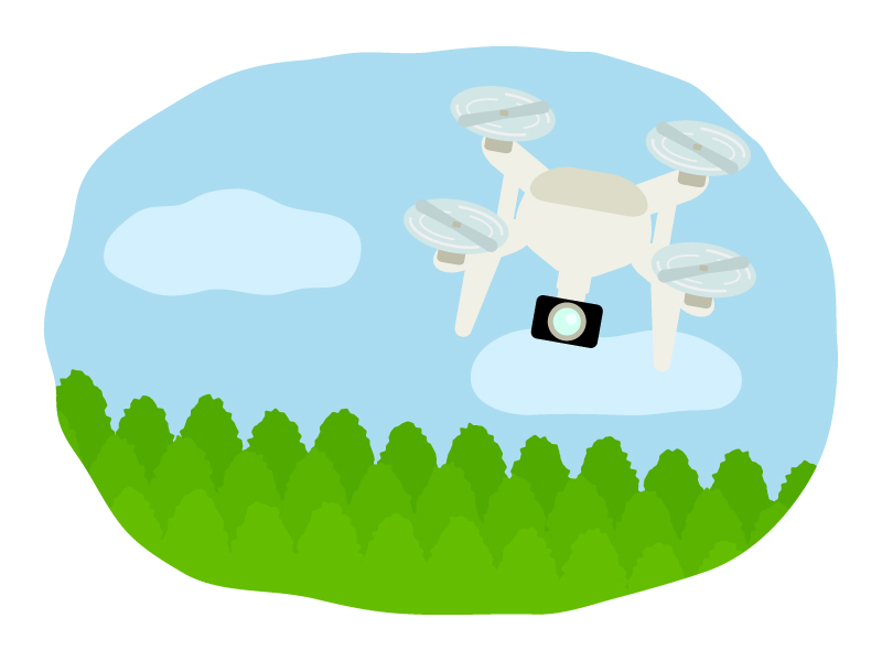 ドローンのイラストフリーイラスト素材「いらすとや.JP」