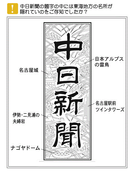 新聞記事タイトルカットデザイン 新三河タイムス「まち守さん」fumina design フミナ・デザイン