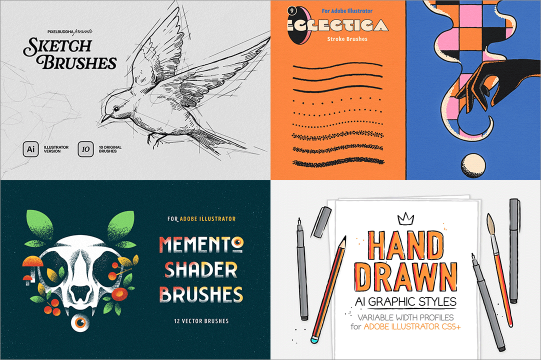 イラストレーターのアートブラシを使って、筆文字のロゴを作る方法