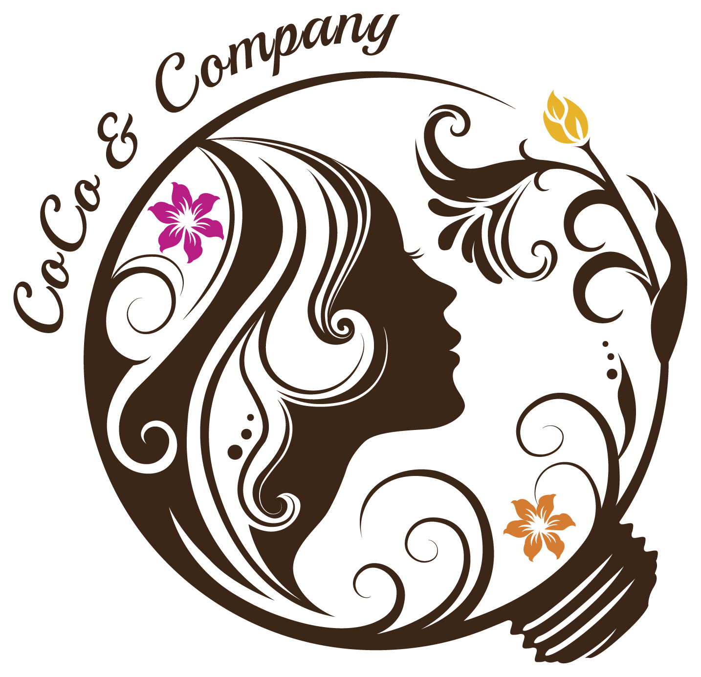 美容室のロゴデザインテンプレート女性のシルエット - ロゴマークのベクターアート素材や画像を多数ご用意 - ロゴマーク, 女性, 女性のみ -iStock