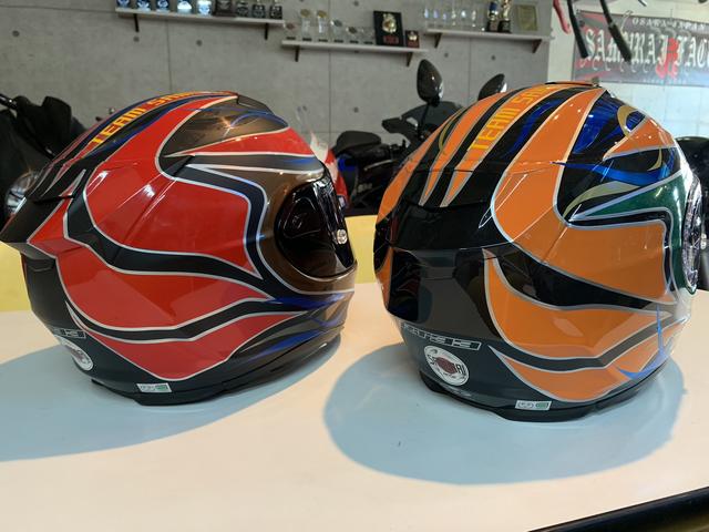 グラフィックデザイン 半帽ヘルメット ヘルメットラッピングSHOEIショウエイxfourteenKAWASAKI