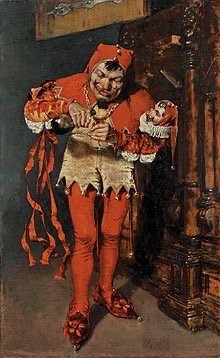 サークルのトランプのジョーカーの顔のイラスト素材・ベクター Image 25456252