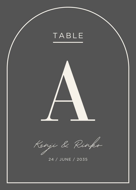 手作りお洒落なテーブルナンバーアイテムのCanvaテンプレートを無料配布