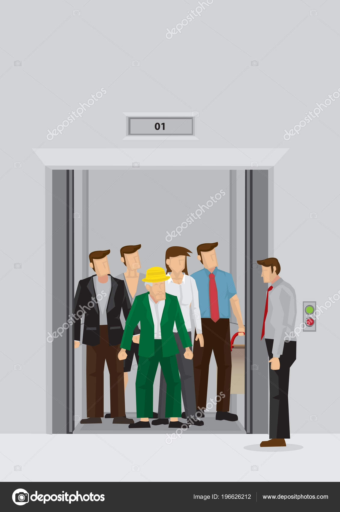 みにくる背景素材レジャー・施設編⑤エレベーター内snowmori_028 - CLIP STUDIO ASSETS