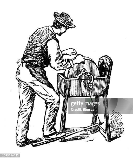 291 研磨 High Res Illustrations - Getty Images磨く, 職人, 削る