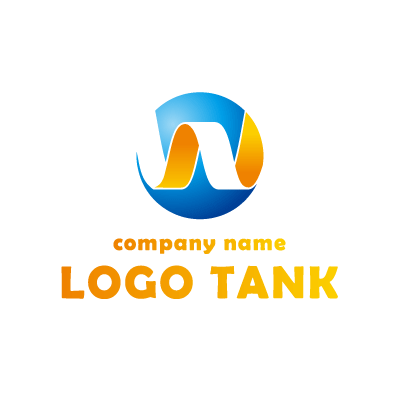 Eと円の柔らかいロゴ