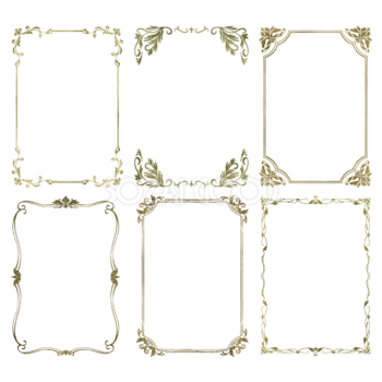 エレガントな白黒のフレーム飾り枠イラスト無料イラスト かわいいフリー素材集 フレームぽけっと