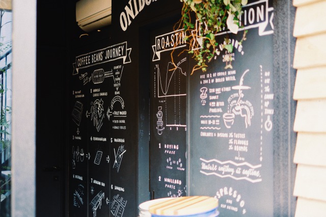 手書き黒板 カフェ風 カフェオープン時に！！！ 事務・店舗用品