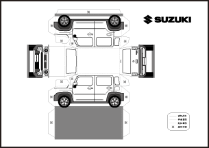 布沢アルペジオペーパークラフト館 トヨタ車