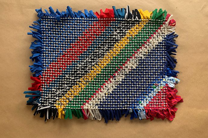 マット作り方要らなくなった服でロマンティックな玄関マットを❤️