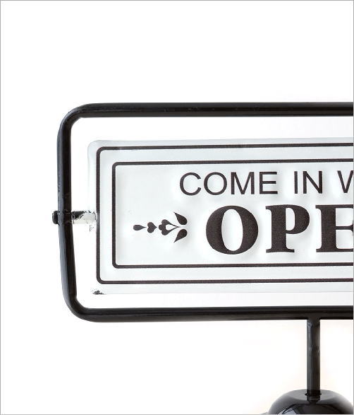 看板 オープン クローズ オープンスタンド 案内板 プレート サインボード アイアン アンティーク かわいい おしゃれ スタンド 店舗 レストラン村田屋産業 7098 送料無料 viewgarden