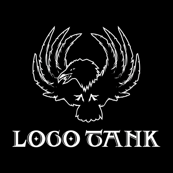 猛禽類・鷲・鷹のロゴ：01568ロゴマークガーデンBASE店ロゴデザイン販売とブランディングの専門サイト