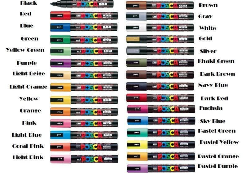 三菱鉛筆 uni ポスカ POSCA 細字丸芯 パステルカラー 全7色セット PC-3M 7C メール便可7色 セット 品番：PC3M7C 詳細情報 こまもの本舗
