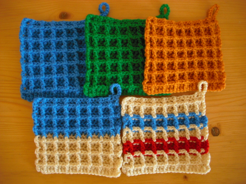 かぎ針編み ワッフルみたいな模様でひざ掛けの編み方 編み図 - モコタロウブログ 編み物