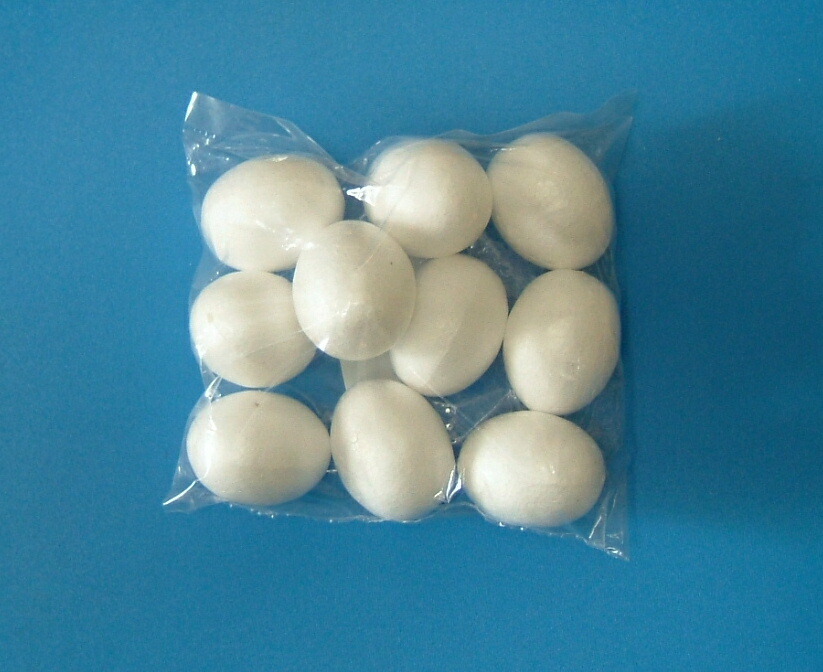 発泡スチロール たまご E型 10個組 70×50mm発泡材 発泡 スチロール 球体 楕円 卵 卵型 たまご型