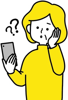 スマートフォンを持って指で操作する手元の線画イラスト イラスト素材6406486- フォトライブラリ