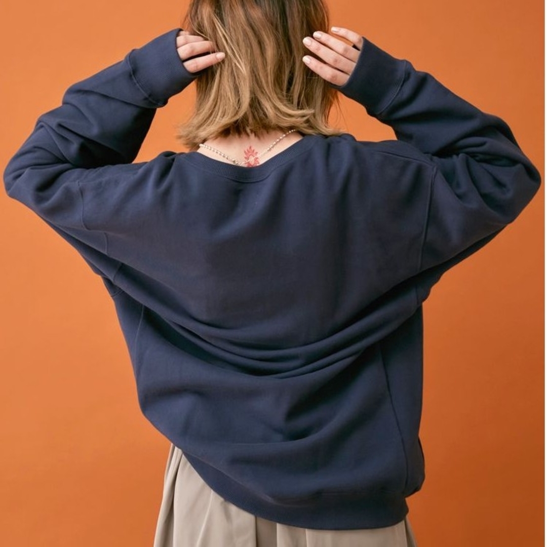 Ungrid アングリッド の「ビッグシルエットロゴスウェットトレーナーカレッジロゴスウェット 」 - WEAR