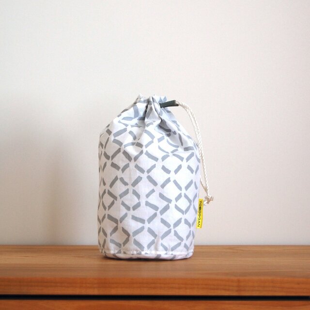 丸底の巾着ショルダーバッグ 型紙 ・Drawstring Bag Round bottomPattern- Akie Craft SewingBlog