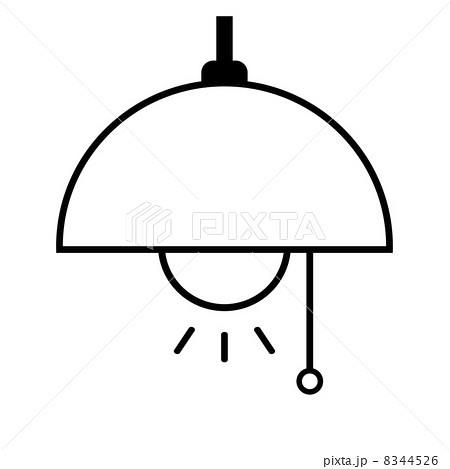 光る電気とコンセントイラストのフリー素材イラストイメージ