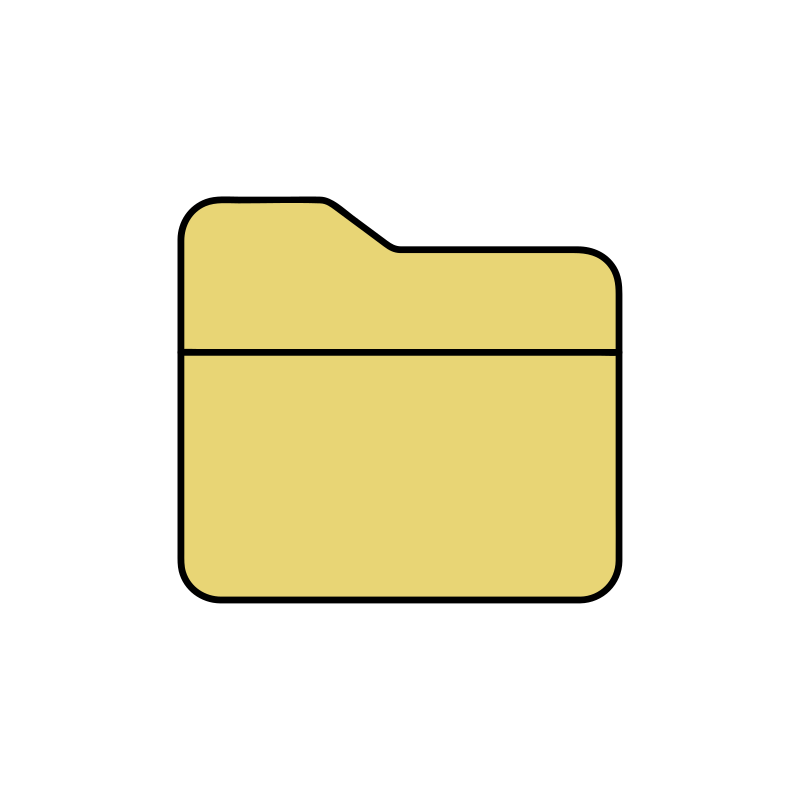 フォルダアイコンの無料ベクターイラスト素材 - PICaboo!ピカブー！無料ベクターイラスト素材