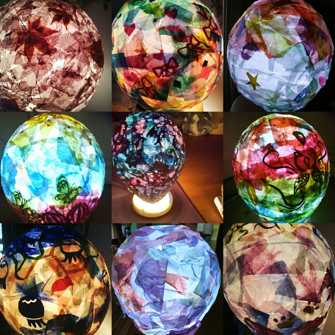 子どもとできる！和紙を使った手作りランプシェードの作り方てごづくり