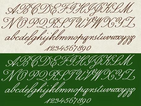 アルファベット・小文字・筆記体・赤：イラスト無料