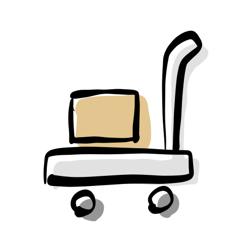 本を運ぶブタイラスト部