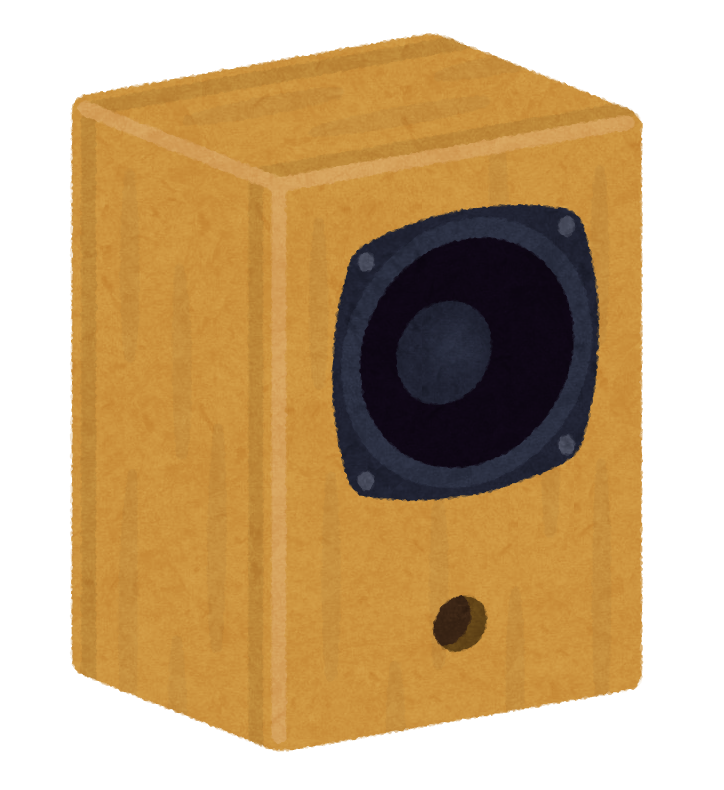 サウンドスピーカーのイラストイラスト無料・かわいいテンプレート