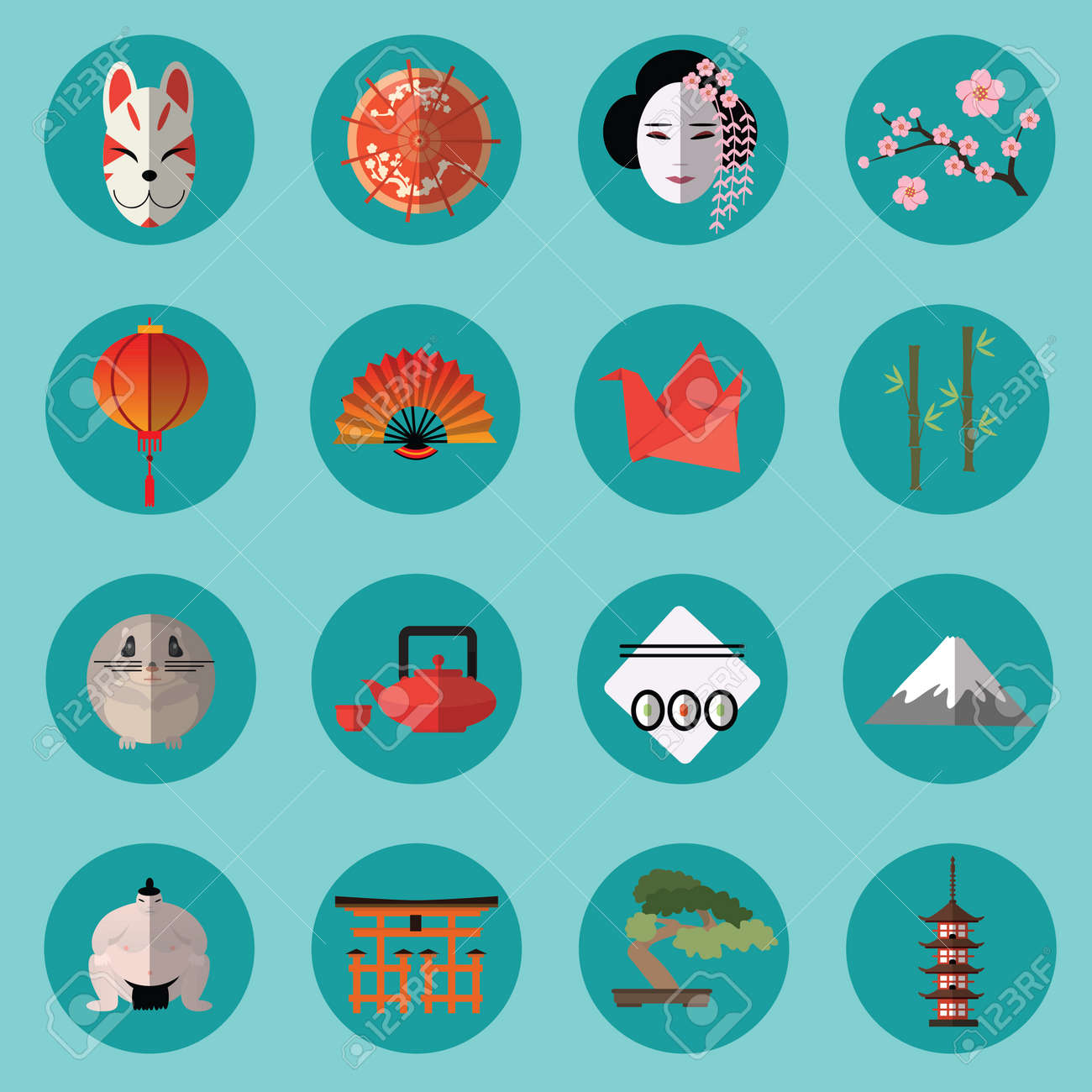 Illustrator 高品質＆商用利用可能な和風アイコン35選S.Design.Labo