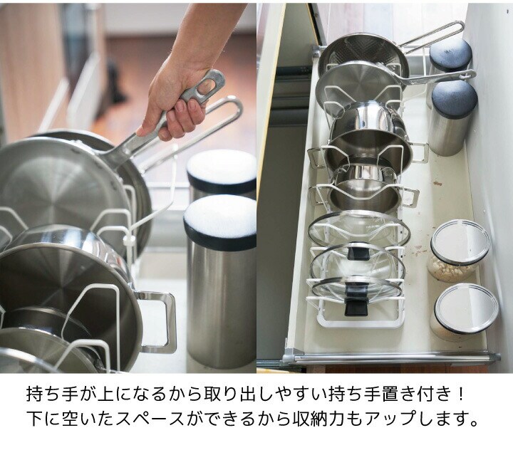 Amazon.co.jp: 鍋蓋ホルダー なべ蓋収納ラック 壁掛け 扉付きキッチン キャビネット収納ラック ホルダー 鍋 フライパンのフタ 鉄素材耐腐食性 : ホーム&キッチン