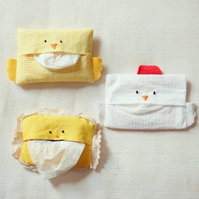 型紙不要 四角い布１枚を折りたたんで作る、マチつきボックスティッシュケースの作り方nunocoto fabric