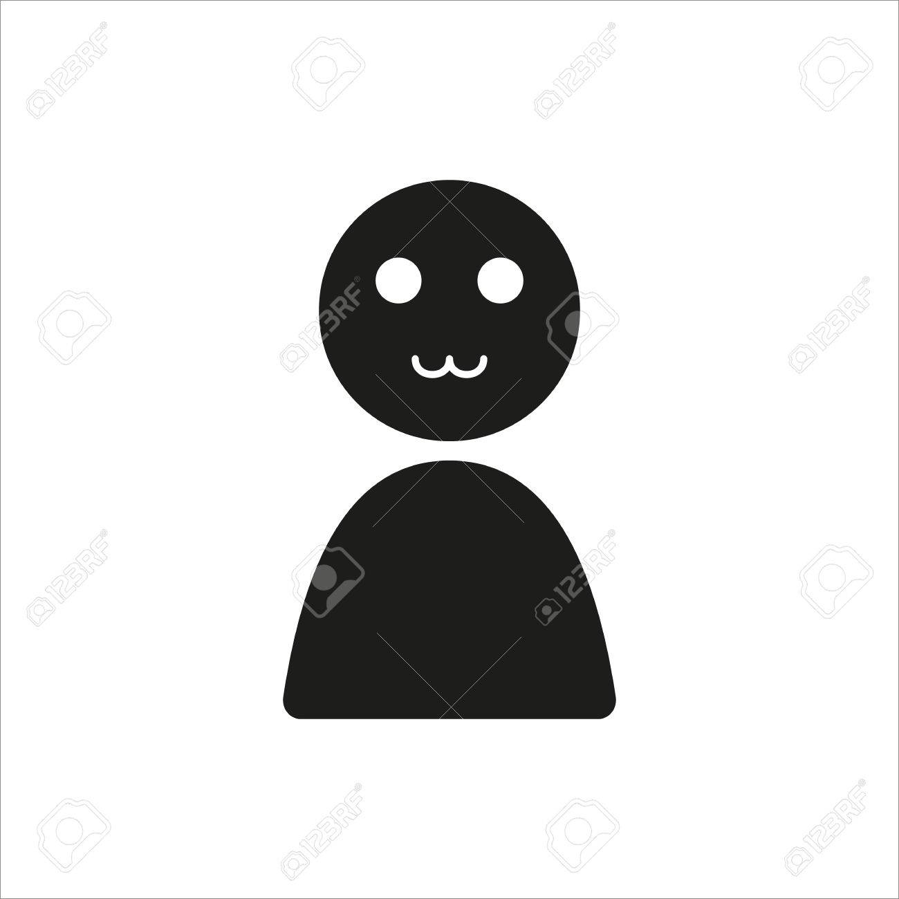 かわいい顔のキャラクターアイコンイラスト・フリー素材なら「シンテリ」