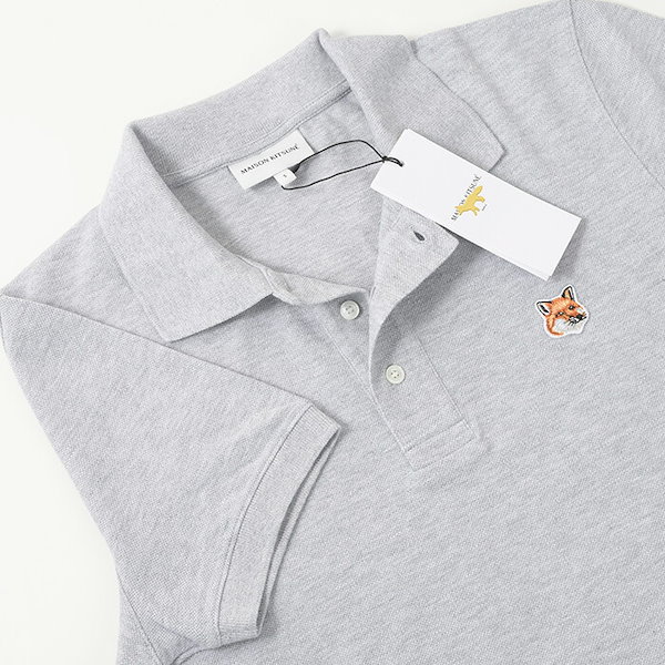 メゾンキツネ MAISON KITSUNE MM00202KJ7010 ポロシャツ BOLD FOX HEAD PATCH OVERSIZE POLOメンズ トップス 半袖 ボールド フォックスヘッド パッチ