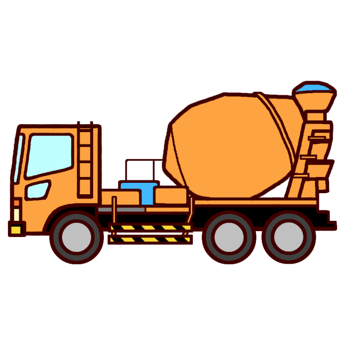 線画乗り物関連の単品アイコン ミキサー車のイラスト素材293230089- イメージマート