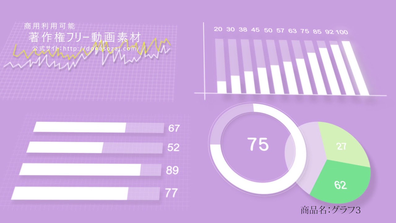 折れ線グラフで経営状況を把握する。売り上げの状況を報告する。 - 人物イラスト フリー素材