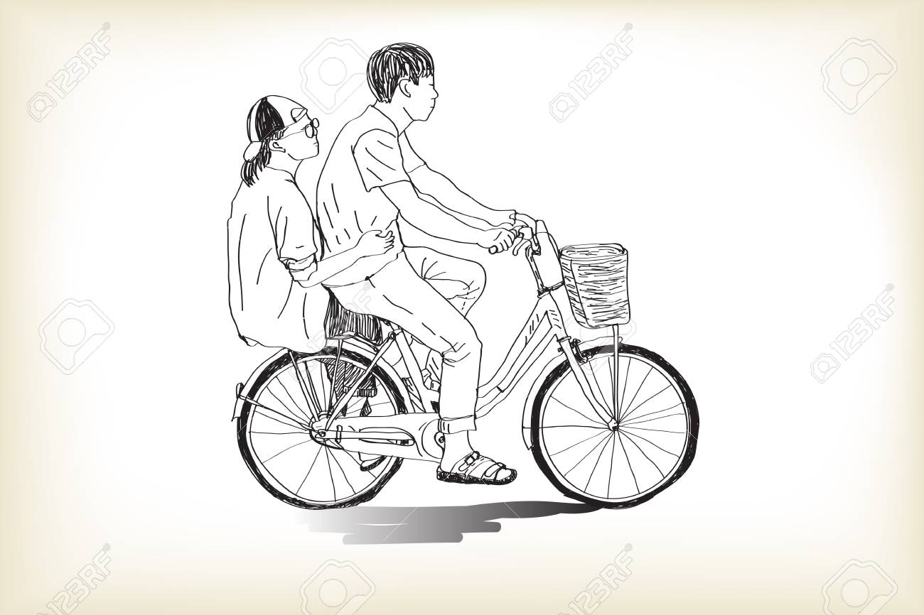 自転車のフリーイラストフリーイラスト・クラシック フリクラ