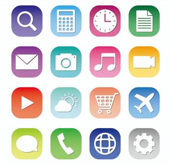 ピンク×水色グラデーション iOS14のアイコン素材画像を追加しました。ダウンロードはプロフィールのURLから！iOS14iPhoneアイフォンアイコン変更アイコン素材