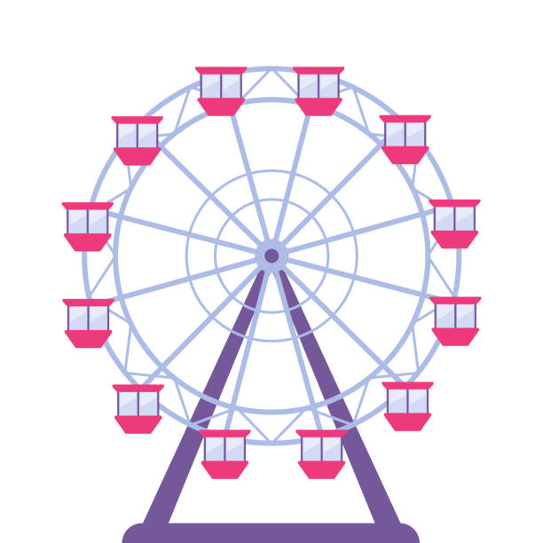 観覧車のイラスト無料イラスト素材のillalet