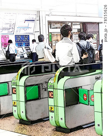 1,500点を超える自動改札機のイラスト素材、ロイヤリティフリーのベクター素材グラフィックスとクリップアート - iStock駅, Icカード,通勤