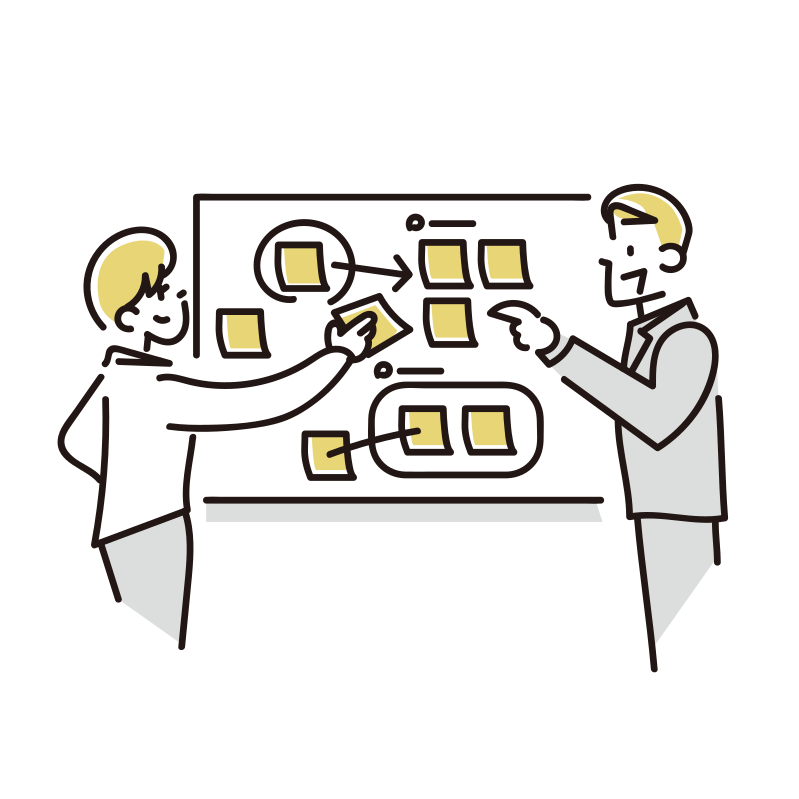 指を指すビジネスマン 無料イラスト素材- イラスト素材図鑑