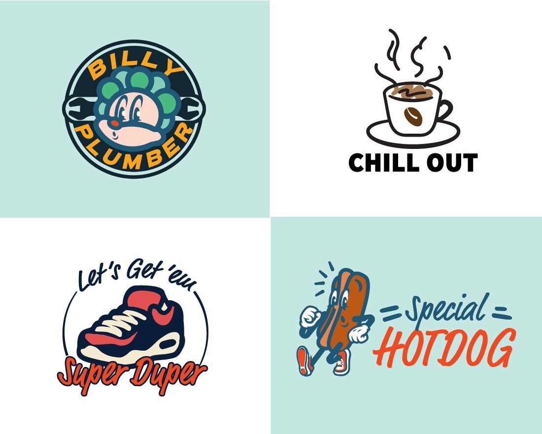 オリジナリティ溢れるキャラクター系のイラストロゴを制作しますロゴ作成の外注・デザイン代行ランサーズ