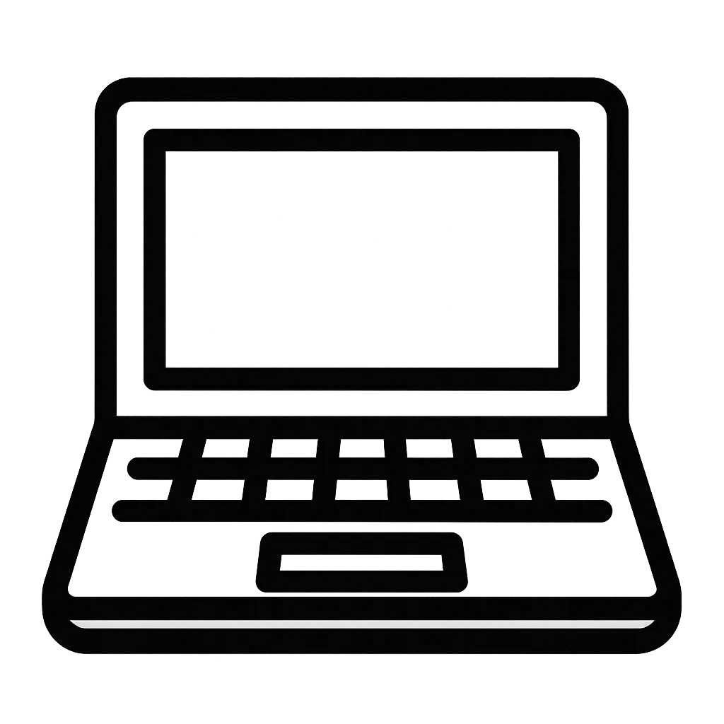 パソコンをするイラスト マウス入力- イラストくん