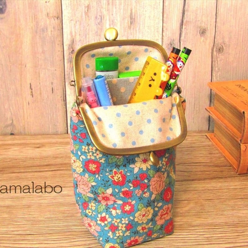 ペンケース 型紙 パターン 簡単縫い代付きで写さず切れる ロールペンケースの型紙 商用利用可