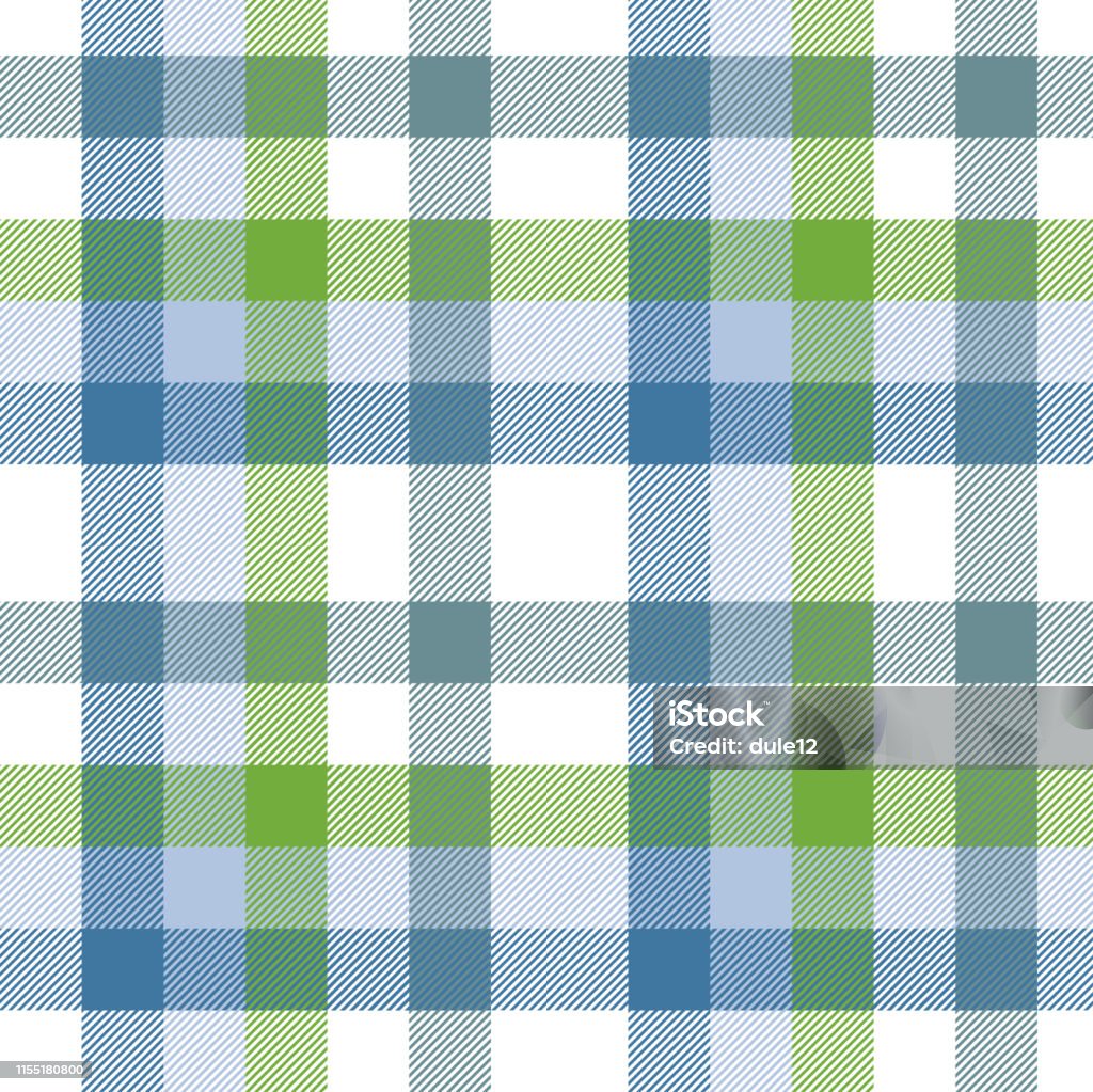 06. ギンガムチェックの素材 緑色空中庭園