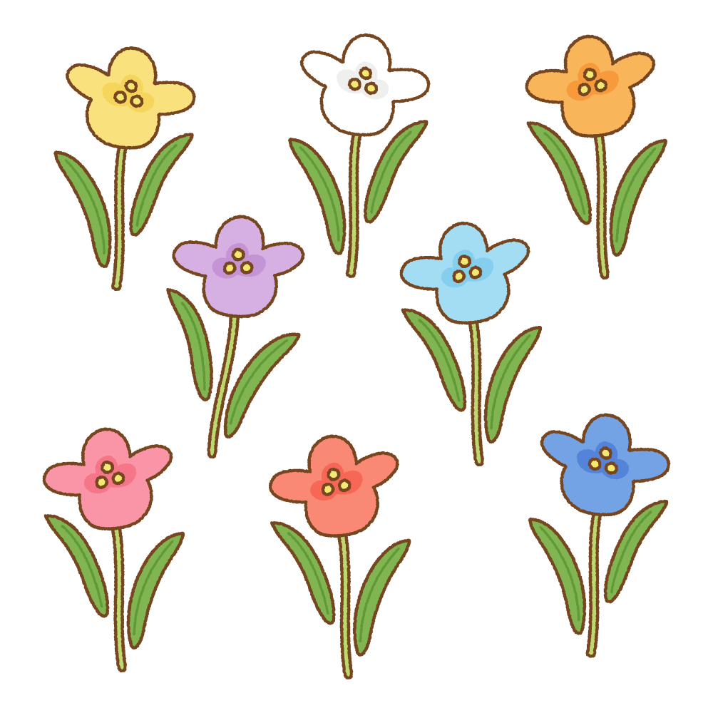 手描き植物の草花イラスト画像とPSDフリー素材透過の無料ダウンロード - Pngtree