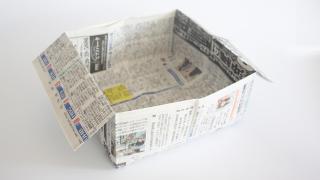 ３０秒で作れる『長方形の長箱・ごみ箱』の折り方・作り方 折り紙ORIGAMI