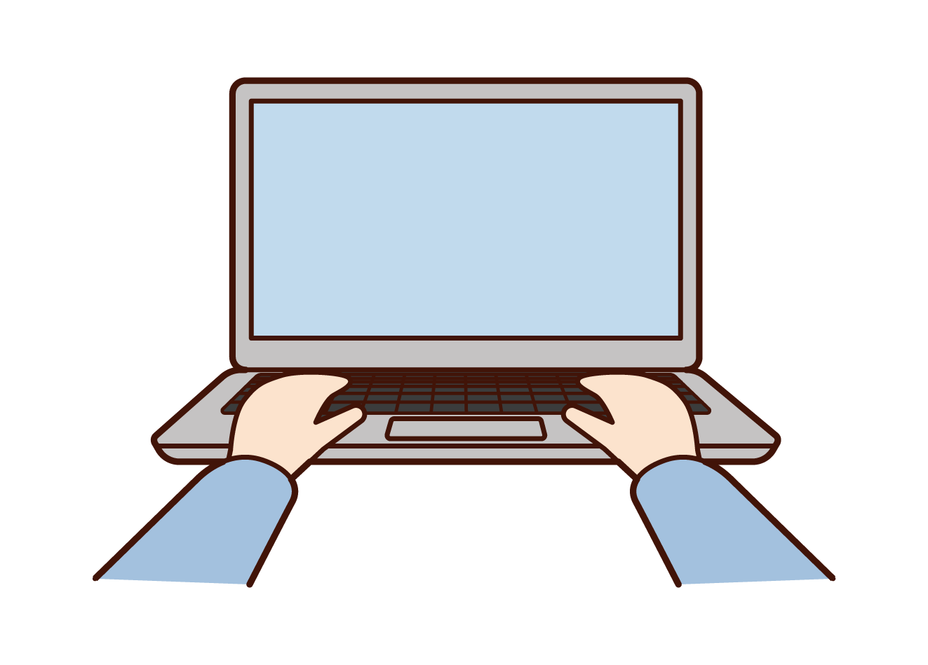 シンプルおしゃれなパソコンイラスト・フリー素材なら「シンテリ」