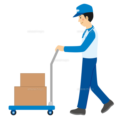 土木工事10-袋を運ぶ -仕事の無料イラスト素材-イラストポップ