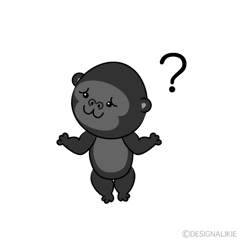 困り果てる意味不明おてあげ - 人物イラストフリー素材パーソン